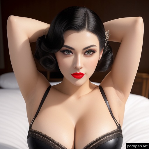 Hot Black Haired Pinup Ai Gen Smokinhot119 2656